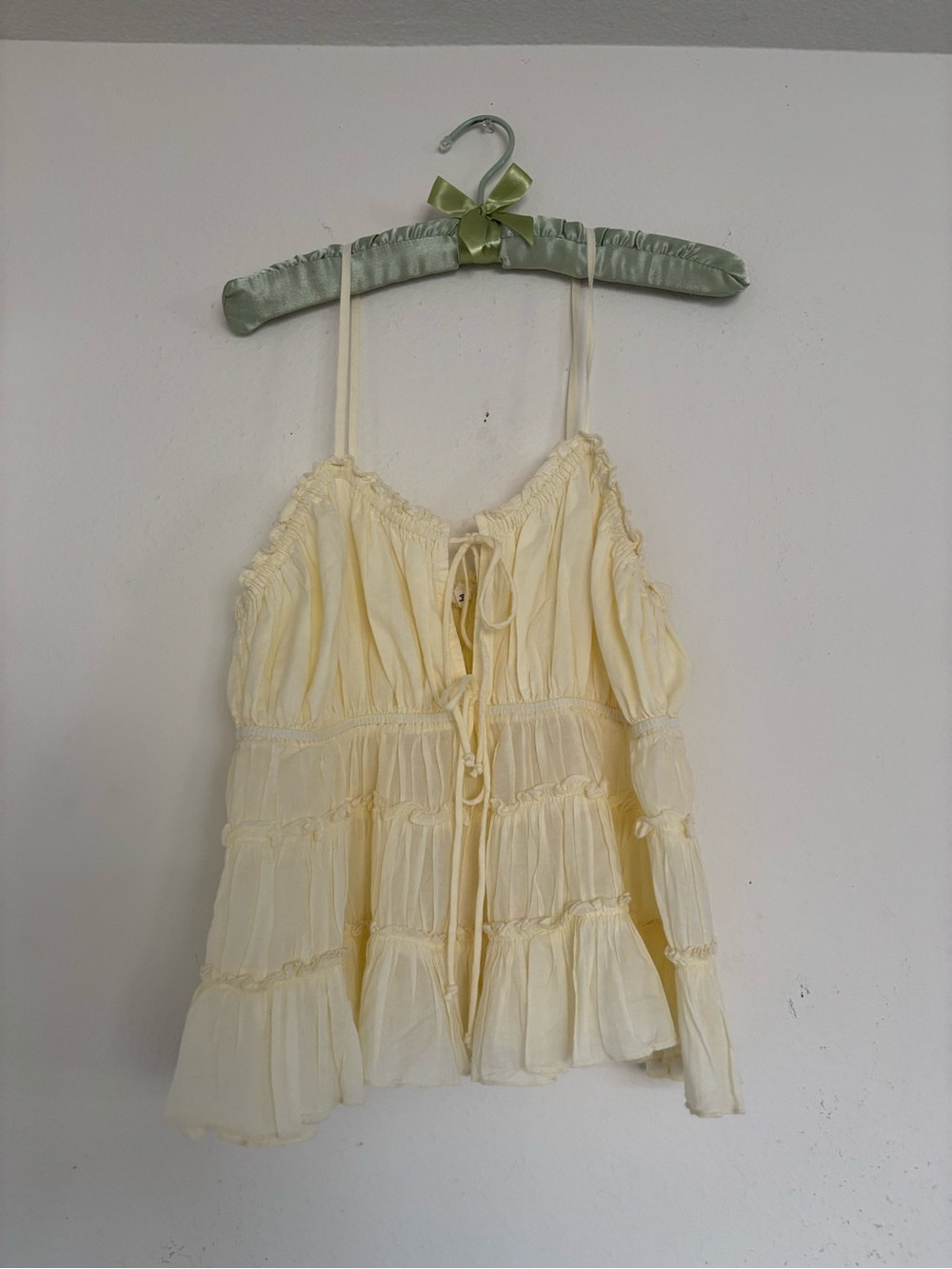 Butter Yellow Fall/Summer Cotton dainty blouse